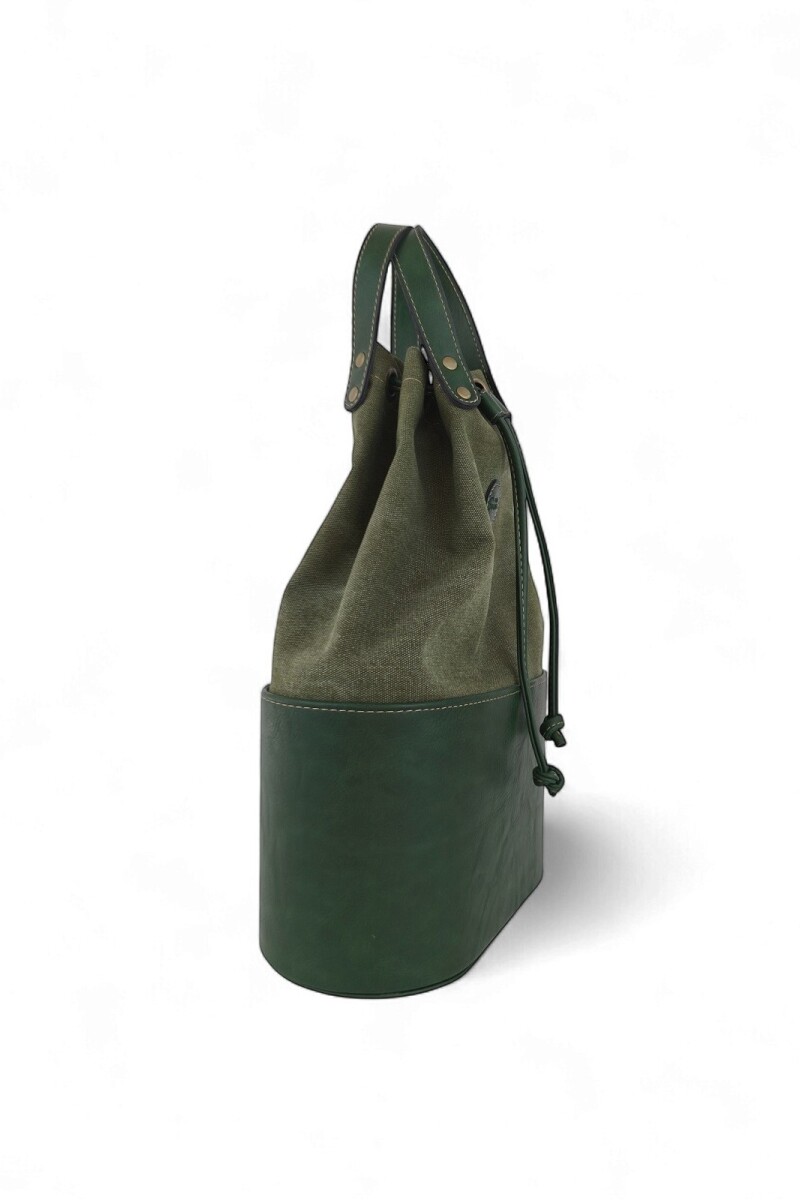 Matera bolso con división Verde