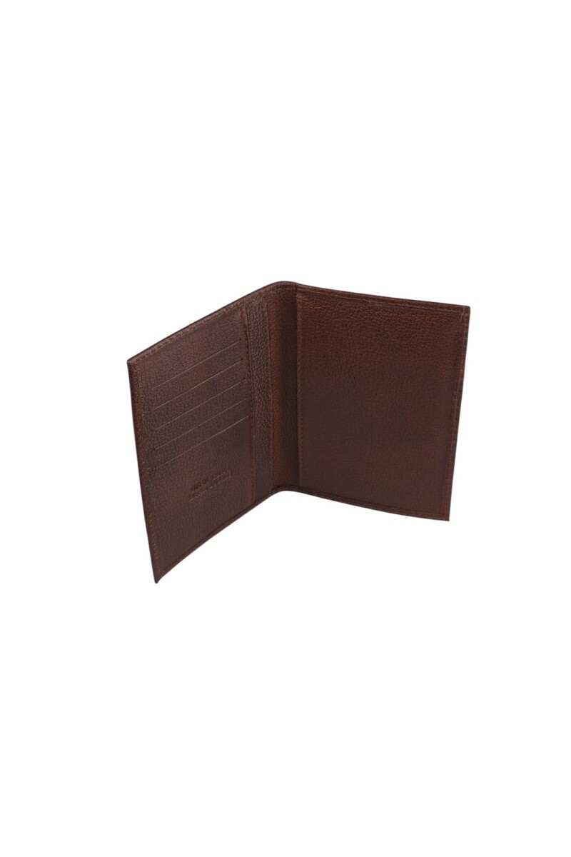 Porta pasaporte Marron