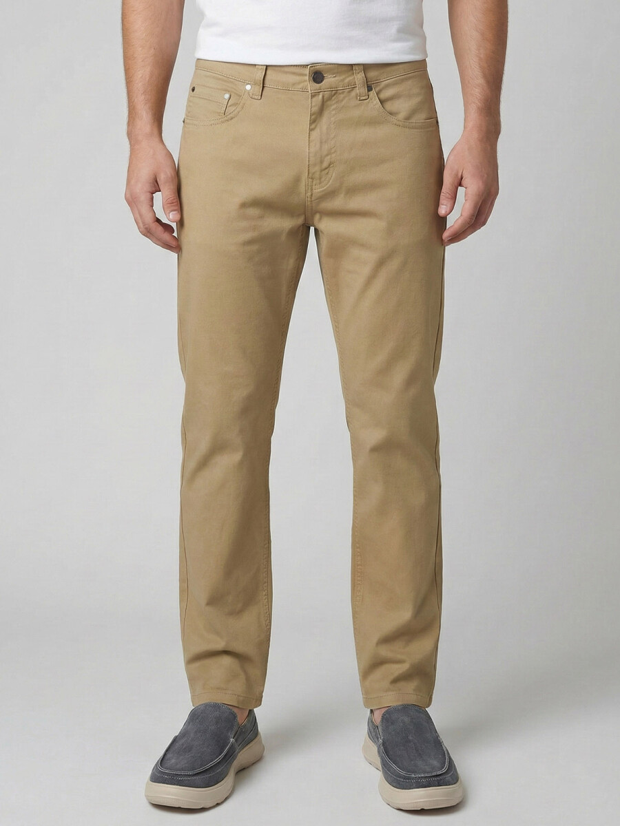 PANTALON 5 BOLSILLOS - BEIGE 