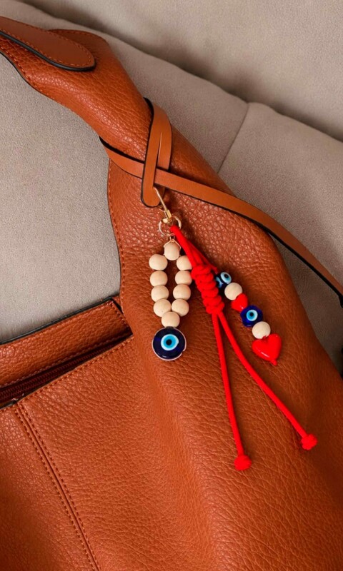 CARTERA ELIZABETH CON LLAVERO DE REGALO WISHES HABANO