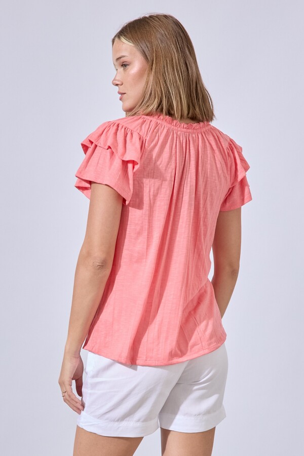 Blusa Frunces CORAL