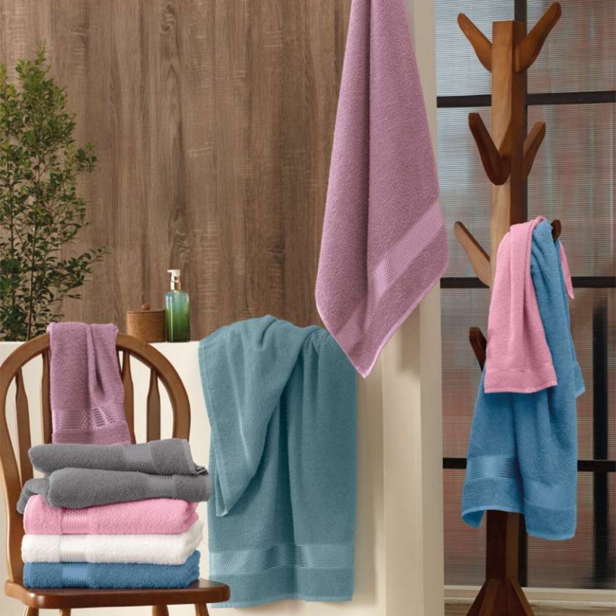 TOALLA DE BAÑO 70X130 - AZUL 