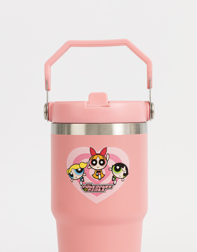 Accesorios Cocina Vaso Térmico "chicas Superpoderosas" - Fucsia Medio