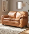Sillon 100% Cuero 2 Cuerpos Monza Camel