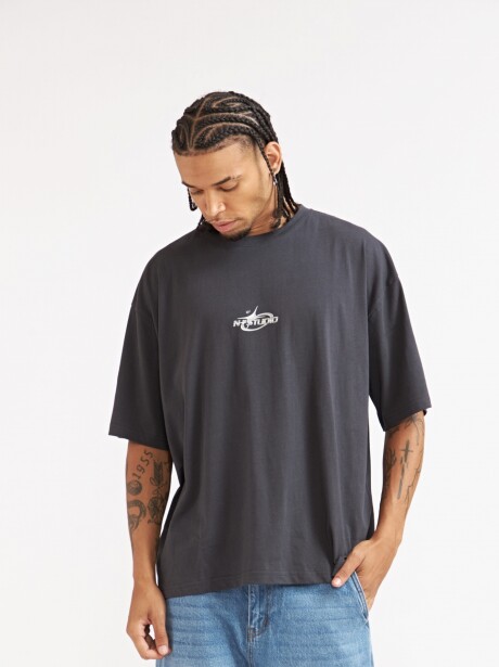 REMERA BOXY METAL GRIS