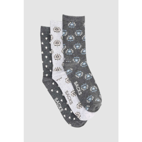 Pack de 3 medias con diseños variados Variante 42