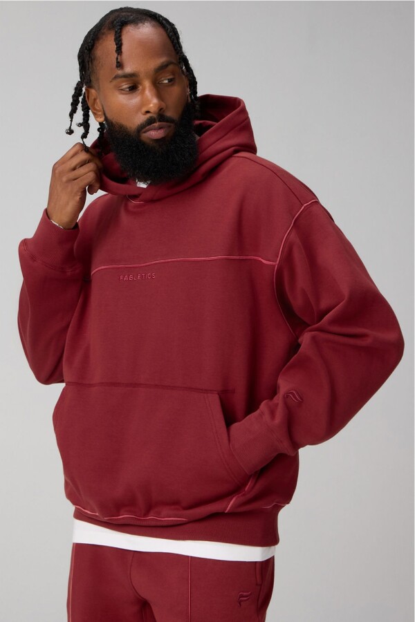Polera The Go-To Oversized Hoodie Brand Dna Hombre Spice/Sienna Dusk