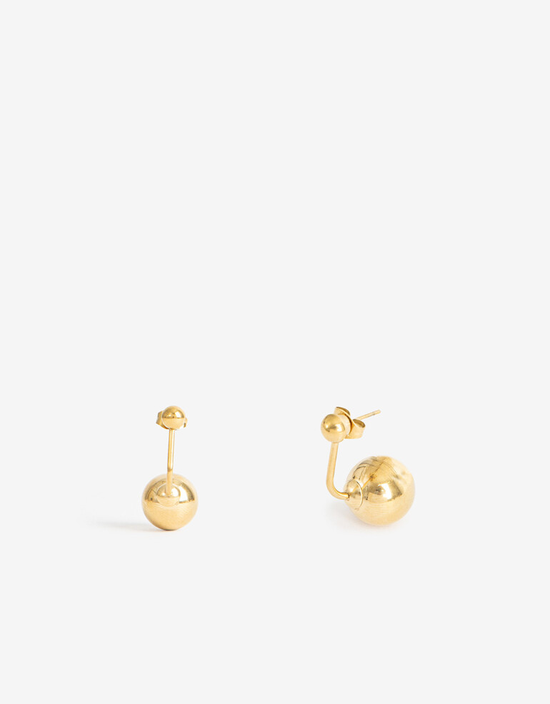 Aros Pasantes Metal Aros Cortos De Acero - Dorado