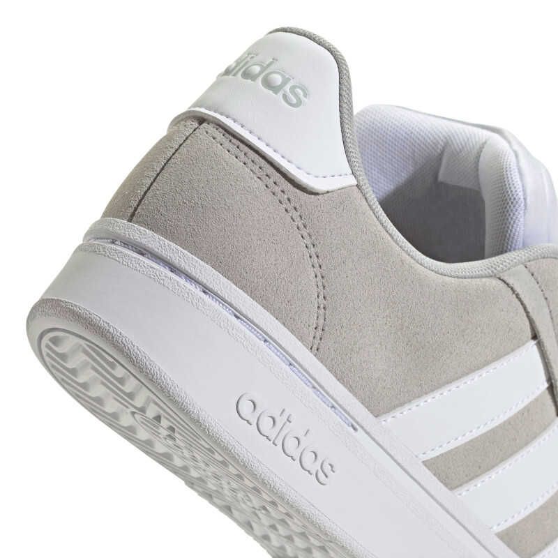 Championes de Hombre Adidas Grand Court Alpha Gris - Blanco