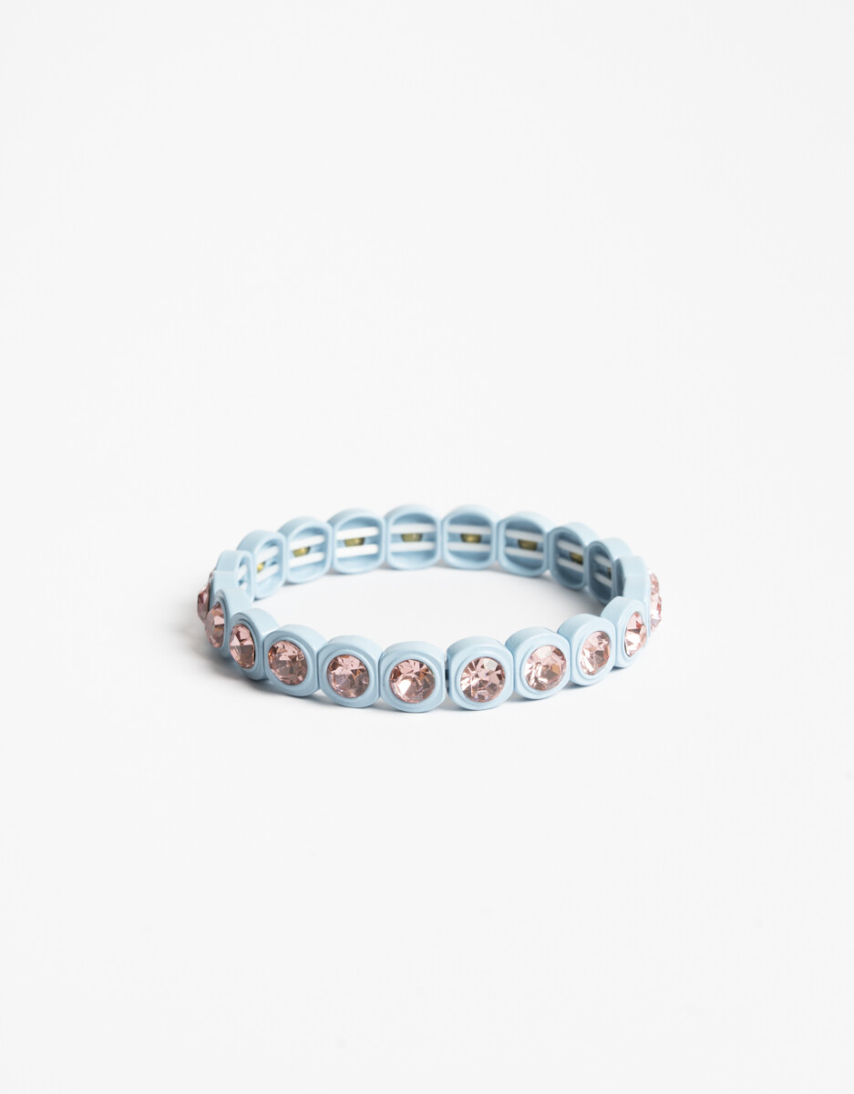 Pulsera Elástica Color Y Strass 