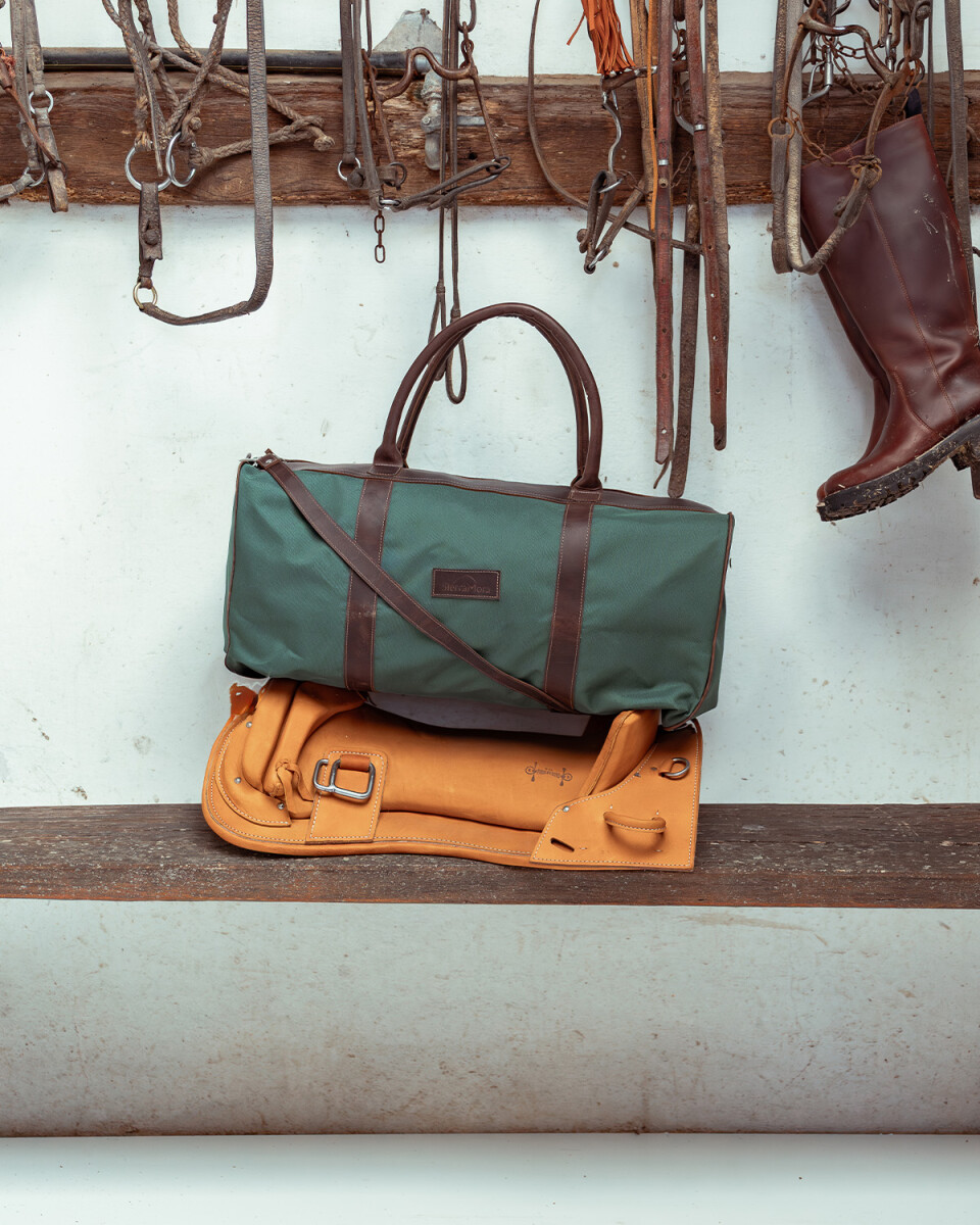 Bolso Sport XL - Chocolate / Verde Inglés 