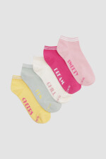 Pack de 5 medias cortas colores lisos Variante 40