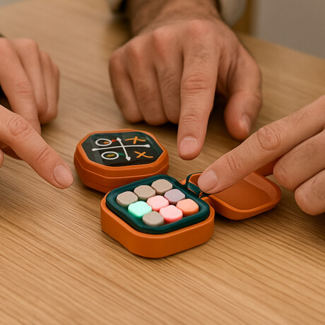 Juego de mesa TATETI electrónico digital Naranja