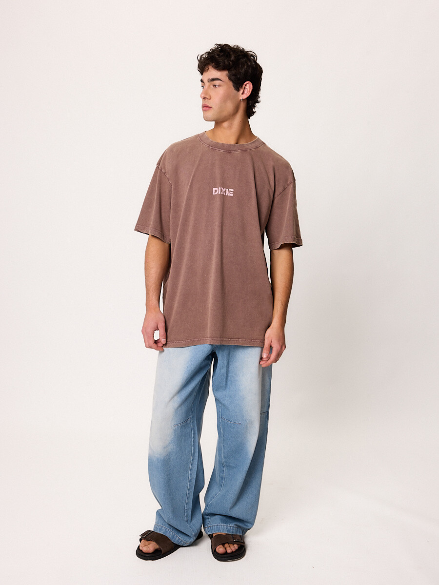 T-SHIRT M/C COSTA DULCE DIXIE Marrón