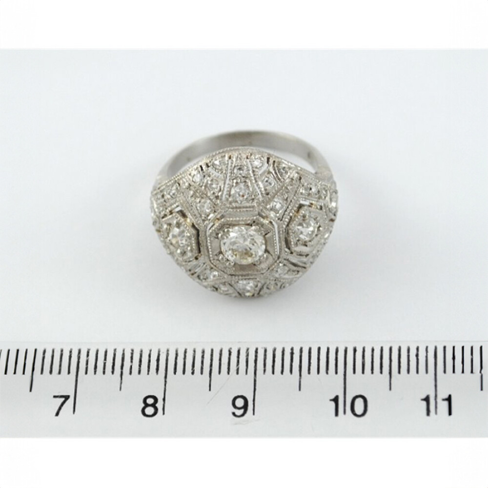 Anillo De Platino Y Brillantes Anillo De Platino Y Brillantes