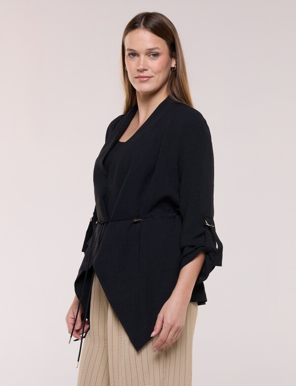 Chaqueta Cintura Ajustable NEGRO
