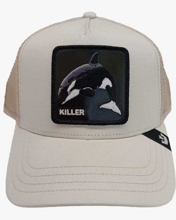 Gorra Goorin Bros Trucker Baseball - The Killer Orca Crema