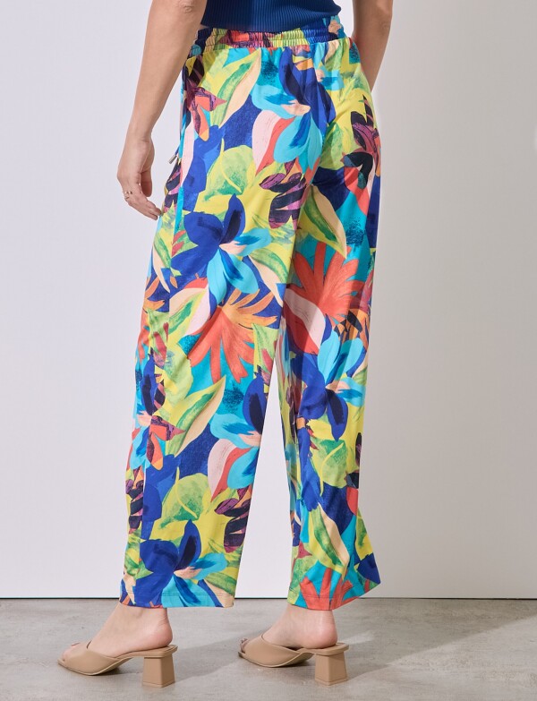 Pantalon Printed MULTI/AMARILLO