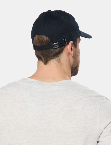 GORRO VISERA DE LONA BORDADO Negro