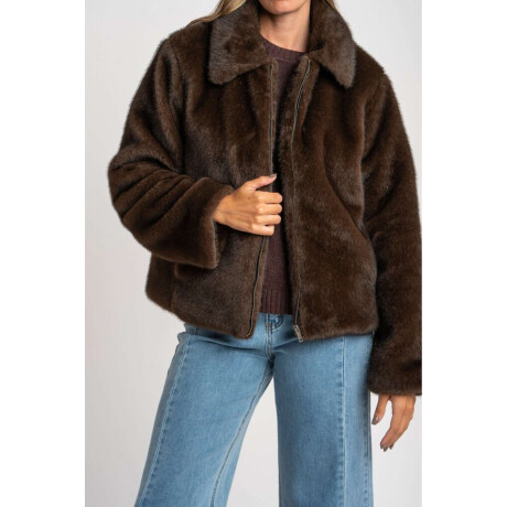 Abrigo Piel Chocolate