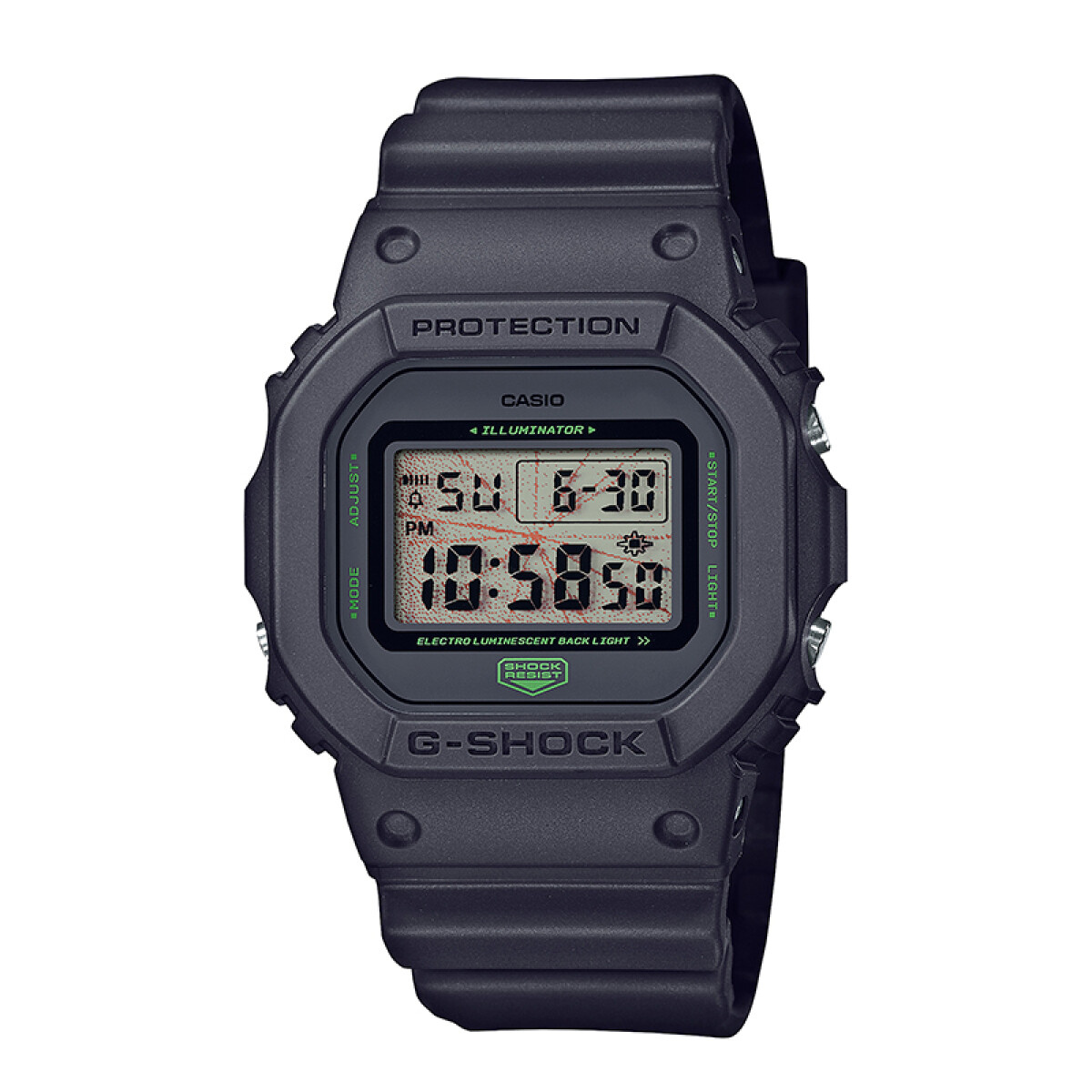 Reloj G-Shock casual de resina - gris oscuro 