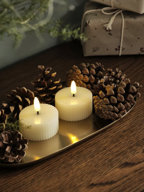Velas LED navideña GERI 3 cm 2 unidades Velas LED navideña GERI 3 cm 2 unidades