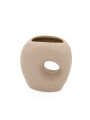 JARRON JULIA DE CERAMICA GRIS (V)