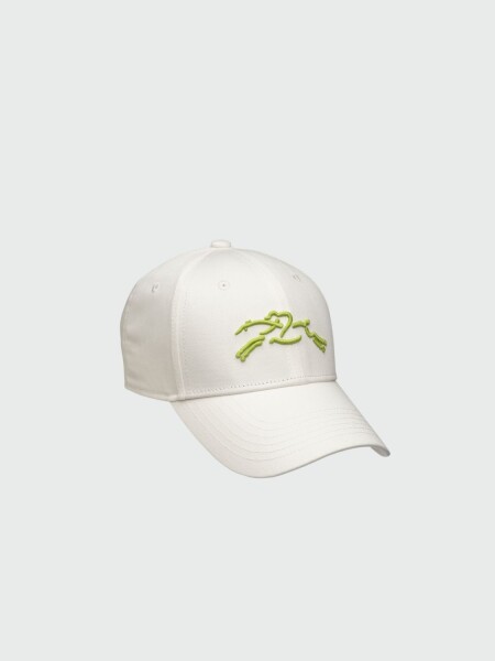 Longchamp-Gorro de algodón bordado Negro con Logo