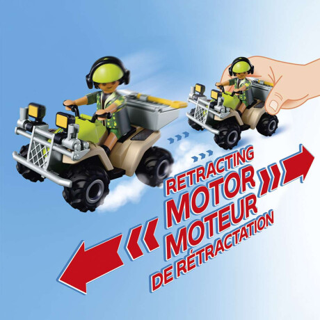 Explorador Con Auto De Cueva Dinosaurio Playmobil 58 Piezas