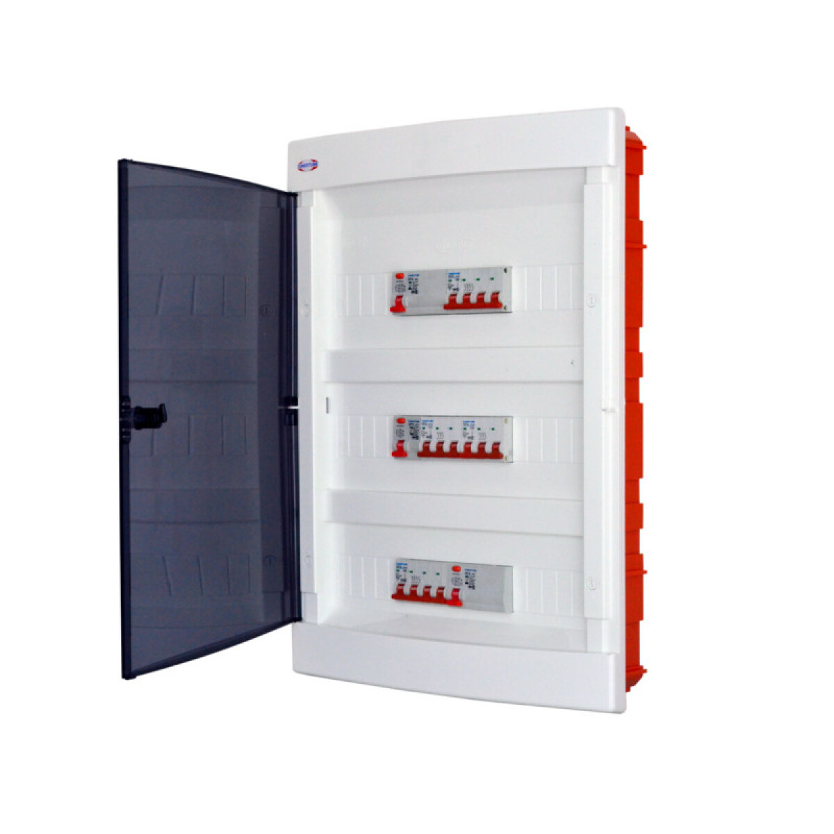 Tablero de embutir 54 módulos con puerta blanca - CO7810 