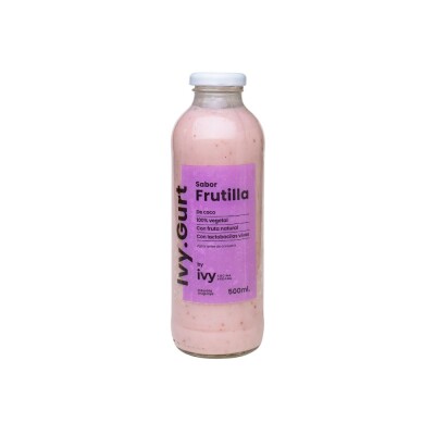 Yogurt de Frutilla Vegano Ivy 500ml Yogurt Ivy Frutilla 500ml