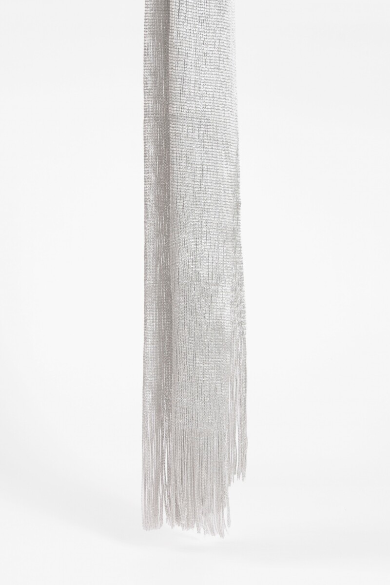 Pashmina party con argolla plateado