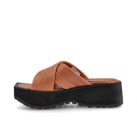 SANDALIAS CUERO DIDA MARRON