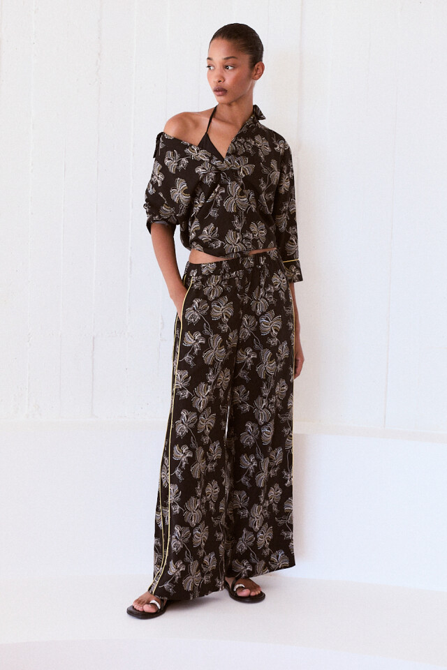 Pantalon estampa Silvestre negro