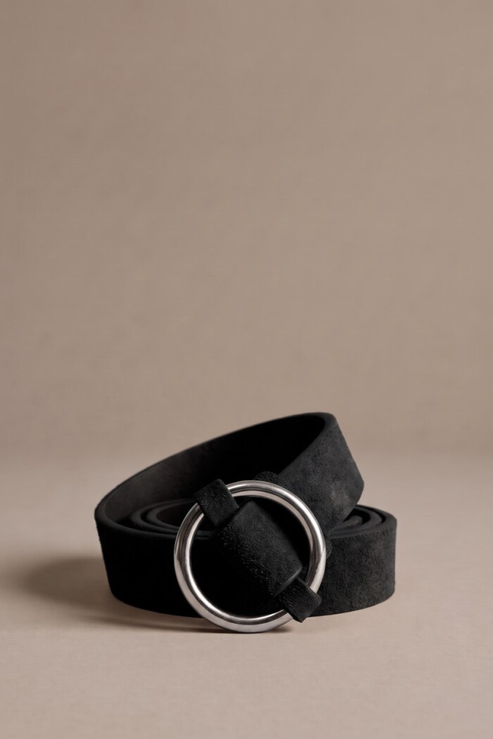 Cinto Gamuza Negro