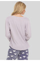 PIJAMA EN FLEECE GRIS