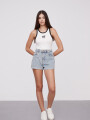 Short Eloide Celeste Grisaceo