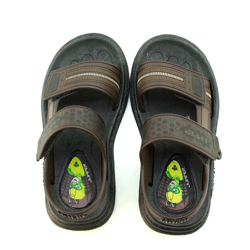 Sandalia Crical Velcro Kids de Niños - C401 Cafe-caramelo