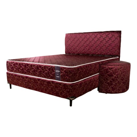 Juego completo Parana Convencional 160 X 200 Cm Bordo