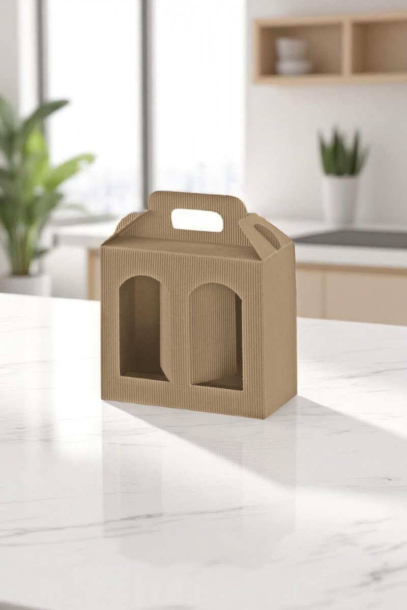 Caja corrugado 2 ventanas 21x10x15 - AVANA 