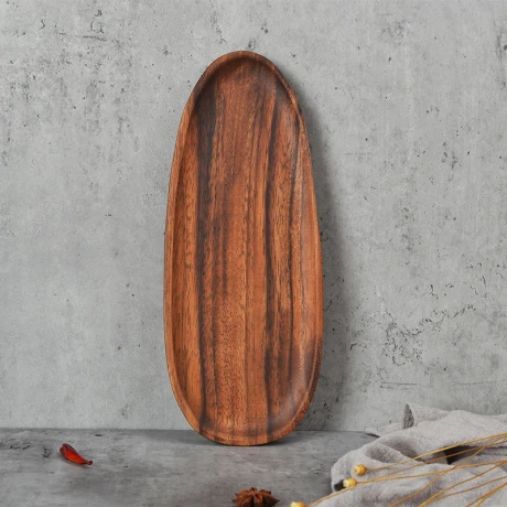 Platos Para Servir De Madera Acacia Largo 30cm x Ancho 12.5cm x Alto 2cm Platos Para Servir De Madera Acacia Largo 30cm x Ancho 12.5cm x Alto 2cm