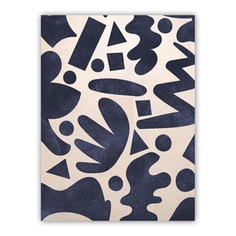 CUADRO CANVAS 30x40CM GEOMETRICO AZUL CUADRO CANVAS 30x40CM GEOMETRICO AZUL