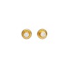 Abridores Zirconia blanca-Oro 18k-Piedra Zirconia-AB9533 conpiedra