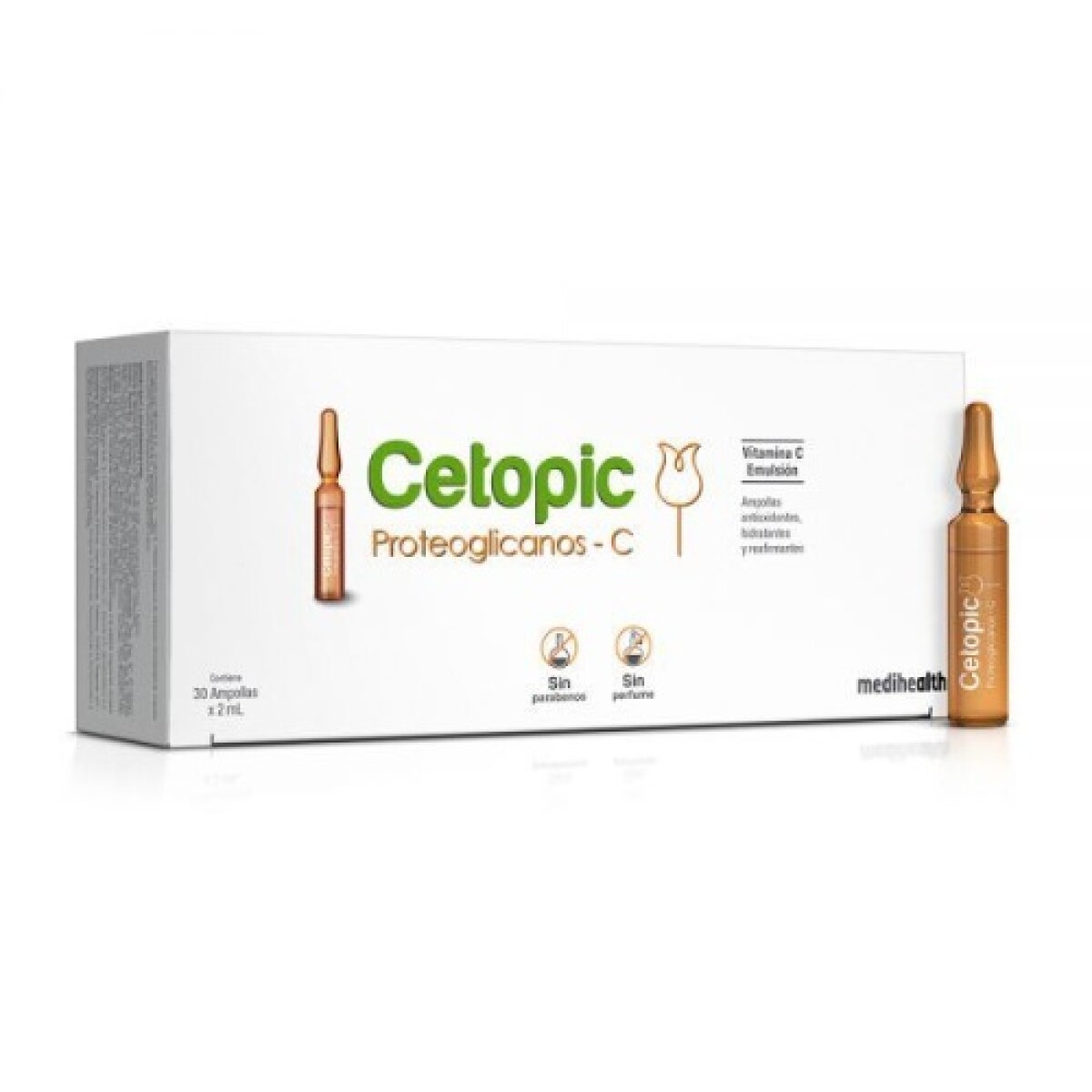 Cetopic Proteoglicanos + C Ampollas 30 Unidades – Vitamina C y Reafirmante Facial