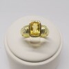 Anillo en oro 18k con topacio y brillantes Anillo en oro 18k con topacio y brillantes