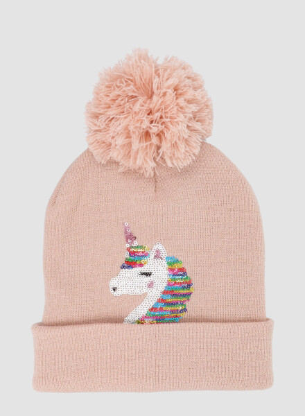 Gorro unicornio infantil Rosado
