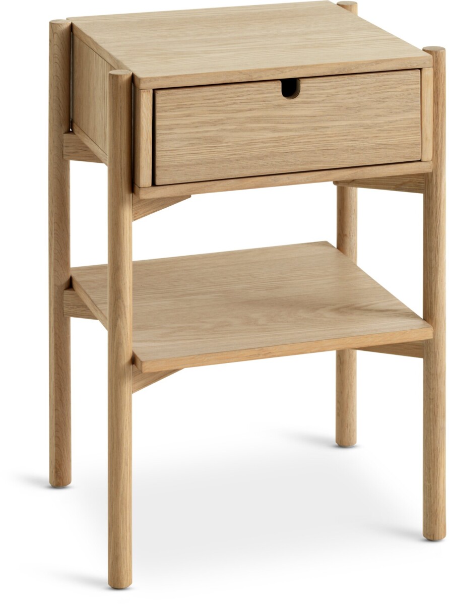 Mesa de luz DALBY 1 cajón 1 estante roble 