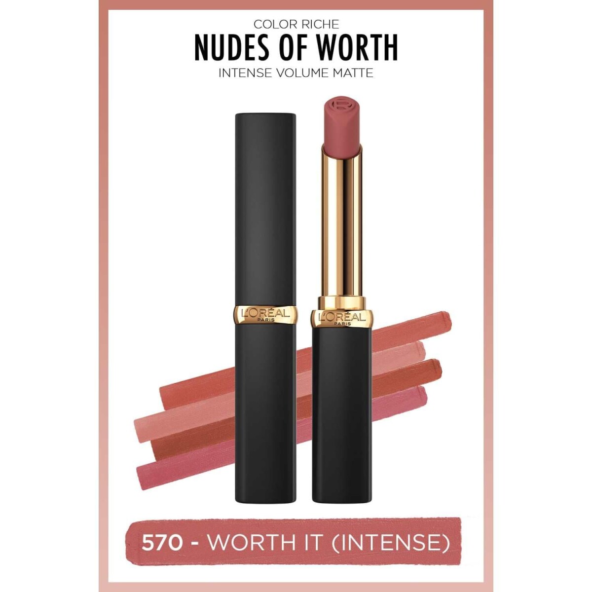 L'Oreal Labial en Barra Volume Matte Nudes - Nº 570 Worth It Intense 