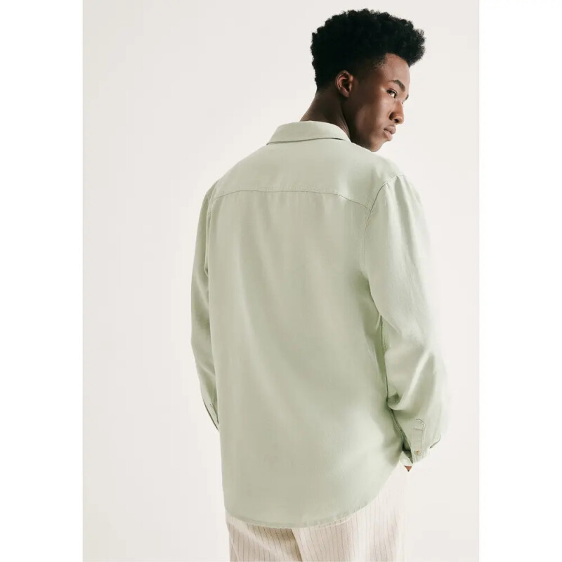 CAMISA MASC VERDE CLARO