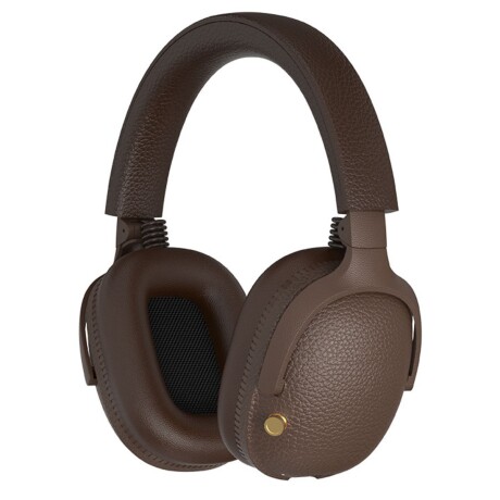 Auriculares bluetooth con radio marrones con perilla V01